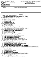 Bộ đề kiểm tra học kỳ I môn Giáo dục công dân Lớp 7 - Năm học 2018-2019 - Trường THCS Ea Yiêng (Có đáp án)